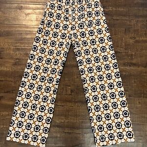 Anthropologie Floral Patterned Pants